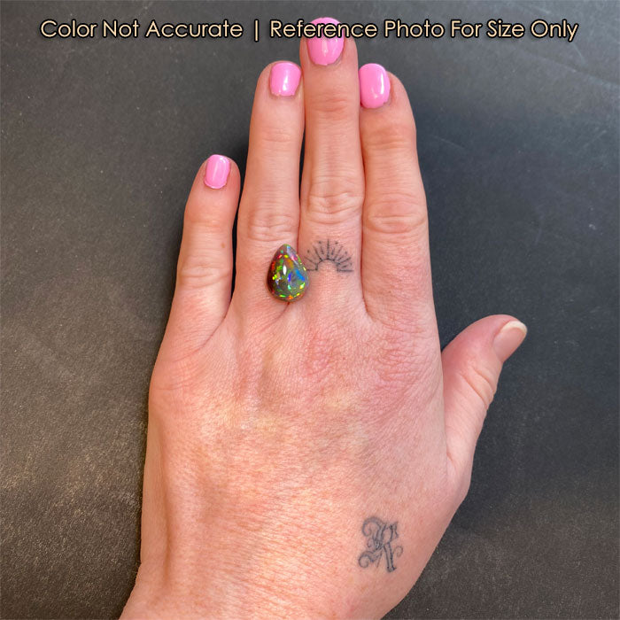 pear black opal on hand