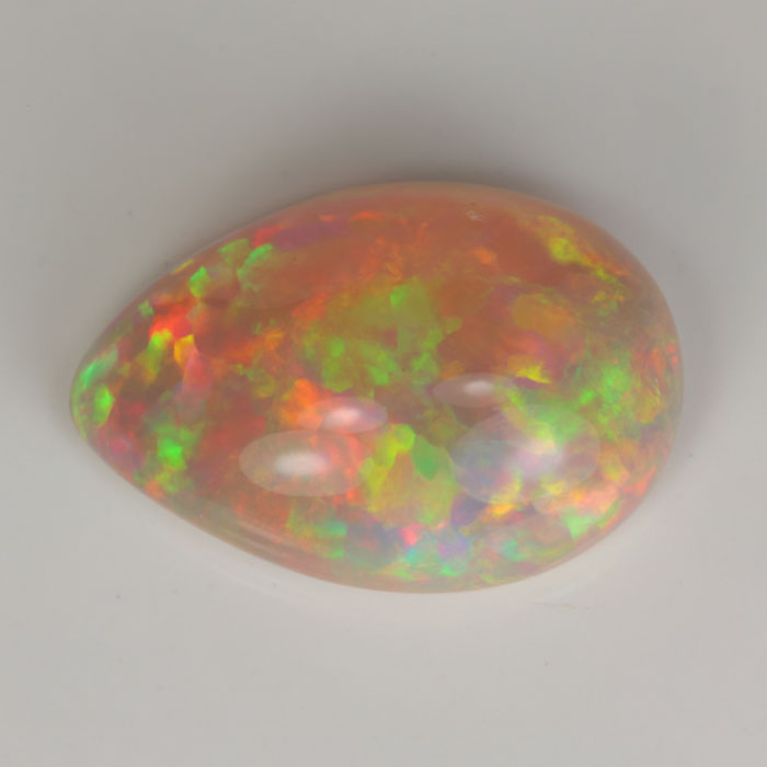 pear cabochon opal gemstone from welo ethiopia