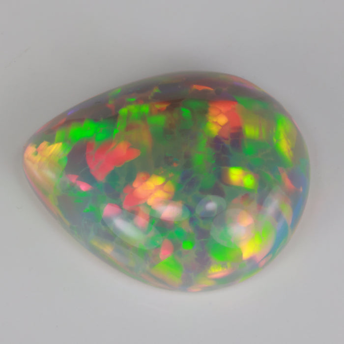 opal gemstone semi black colorful 
