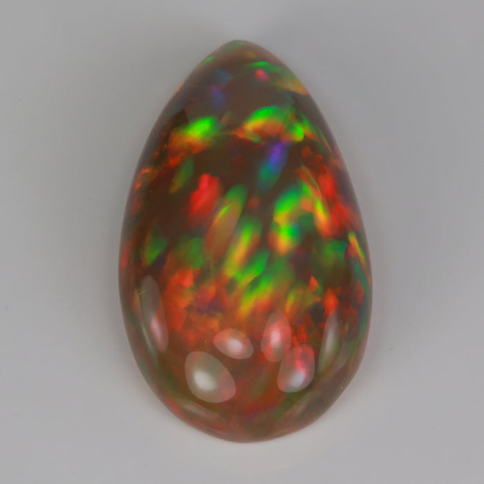 black opal gem pear shape cabochon