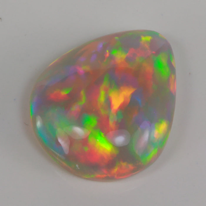 pear shape rainbow opal gemstone 