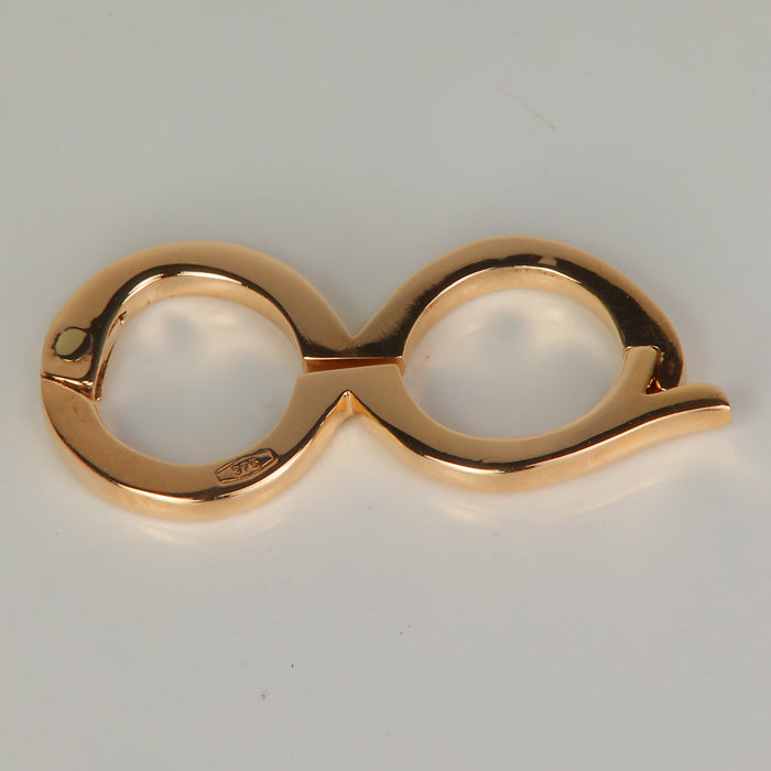 yellow gold pearl shortener 