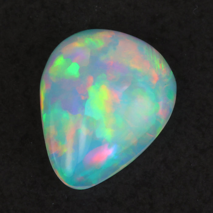 pear shape rainbow opal gem