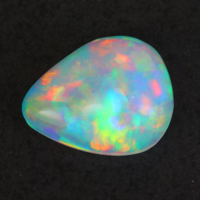 Pear cabochon cut opal gemstone from Ethiopia