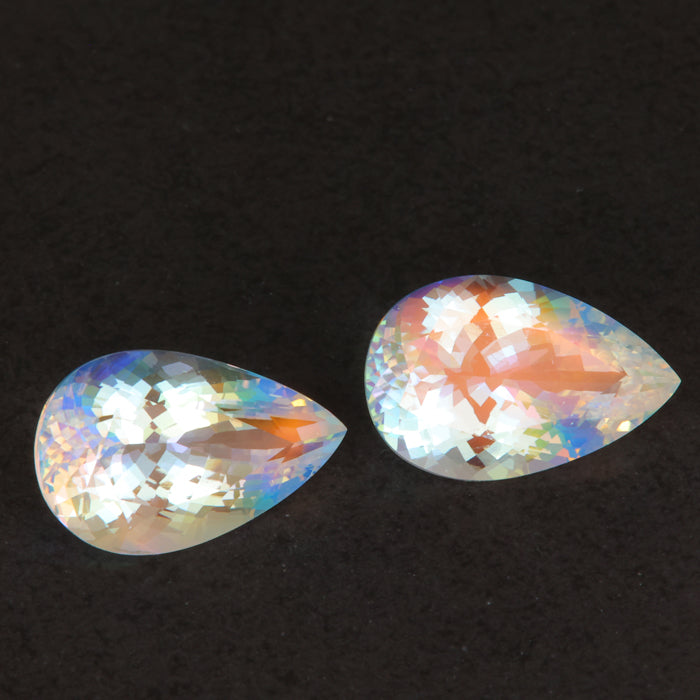 pear shape brilliant cut moonstones