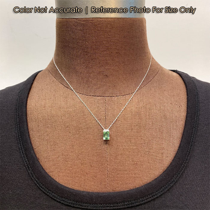 1.80ct peridot necklace size