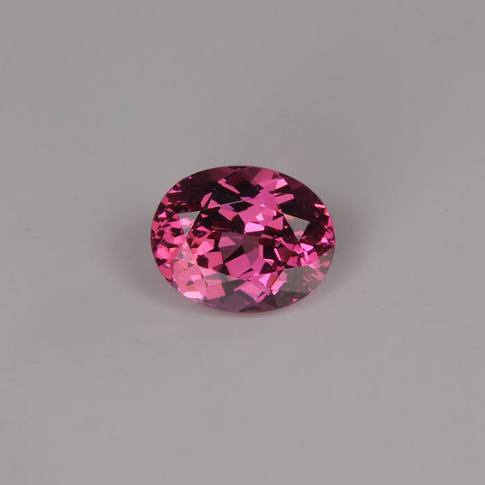 oval cut pink garnet gemstone 