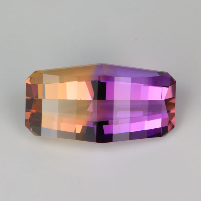 yellow and purple ametrine rare gemstone from Bolivia