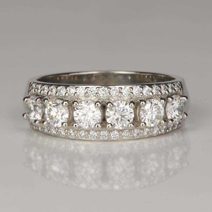diamond ring set in platinum 