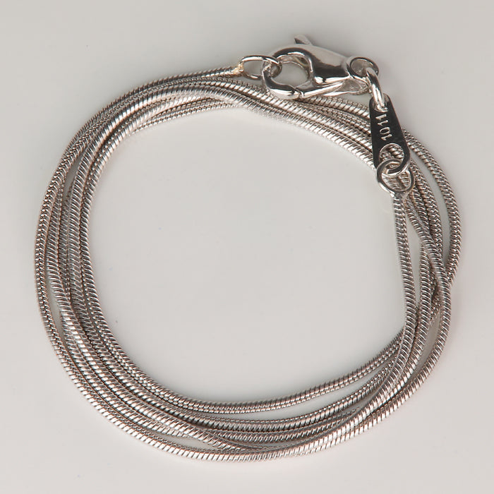 estate chain in platinum snake link style