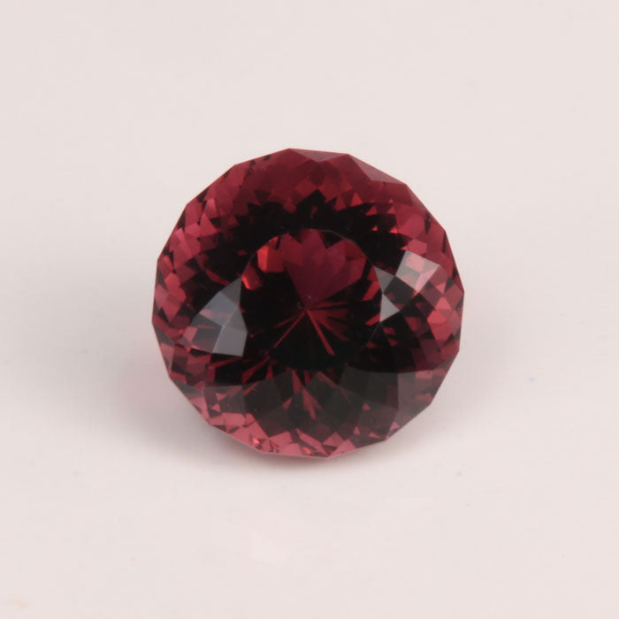 brownish red portuguese cut touramaline gem