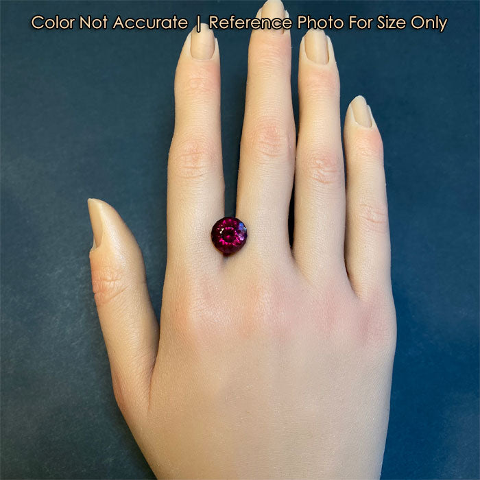 portuguese cut garnet on hand