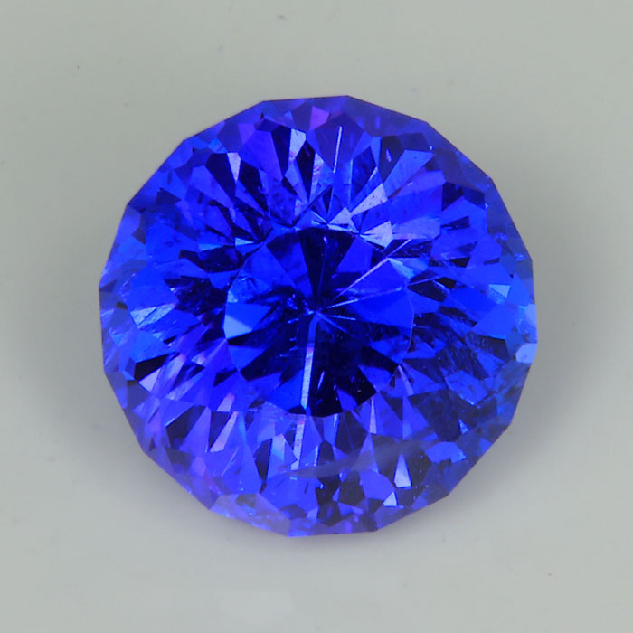 round portuguese cut tanzanite gem 