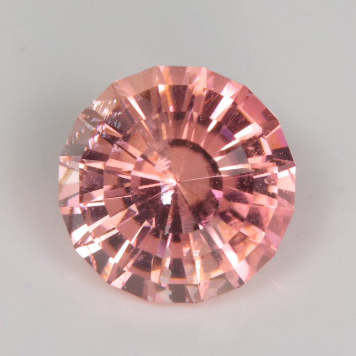 round mixed cut tourmaline peach color gemstone 
