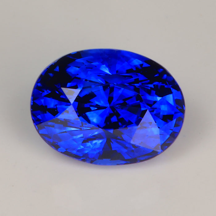 ceylon sapphire gemstone oval cut royal blue color