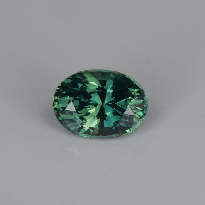 blue green oval sapphire