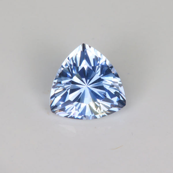 Trilliant Cut Unique Light Blue Sapphire 2.11 Carats - Moriartys Gem Art