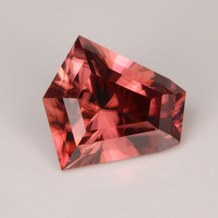 Shield Shape imperial zircon gemstone from mozambique