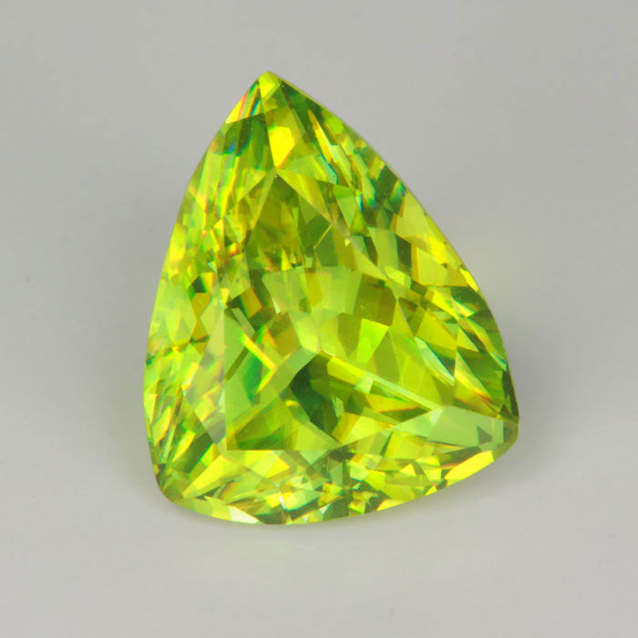 green color shield cut sphene gem