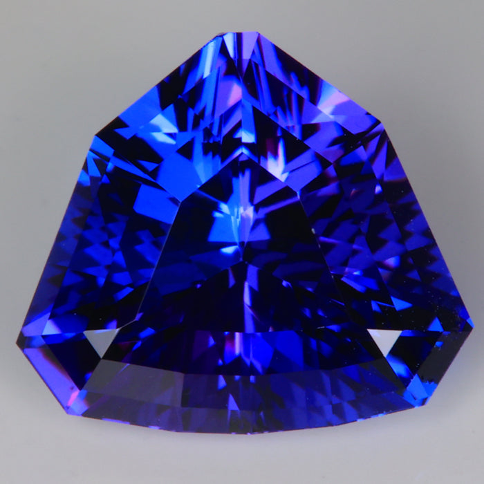 Exceptionally Cut Shield Tanzanite 6.67 Carats