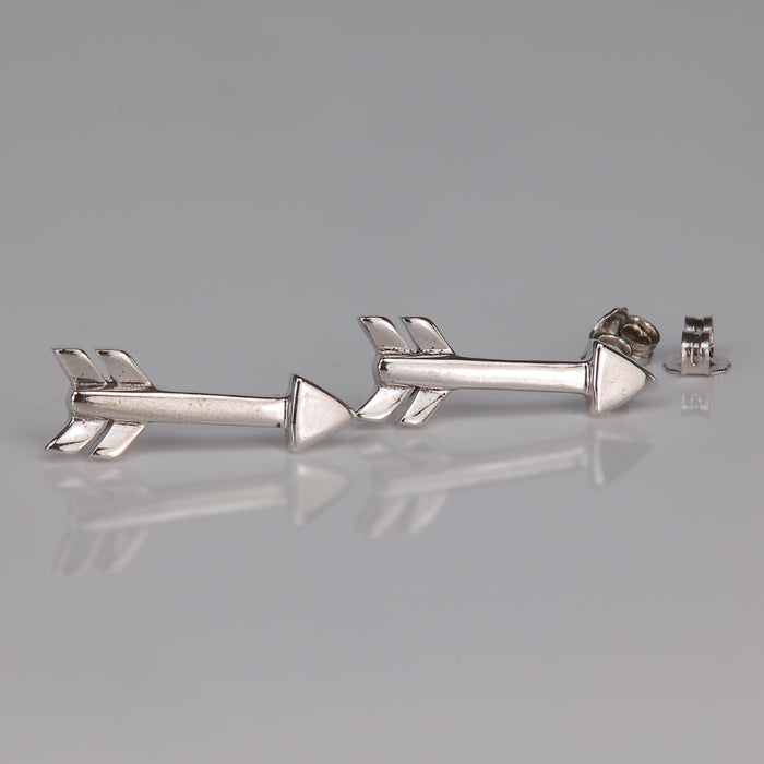 Sterling silver stud earrings arrows