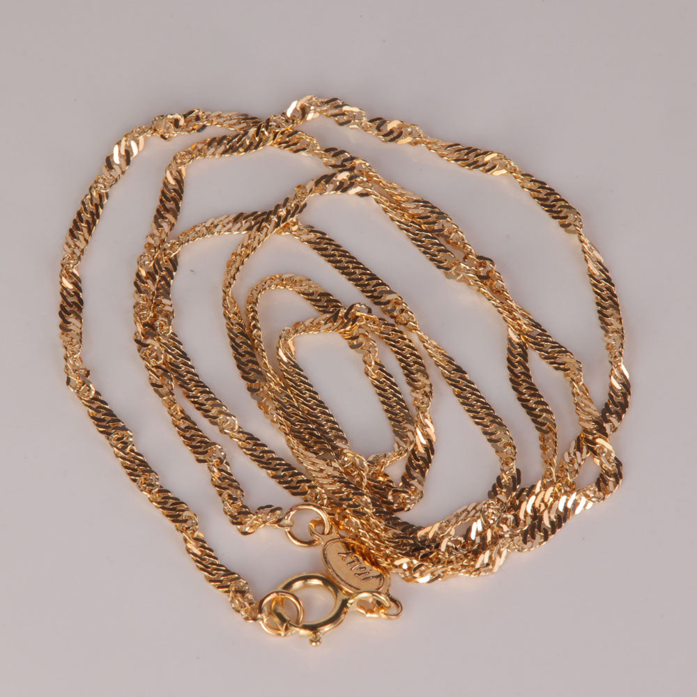 yellow gold Singapore link estate chain 