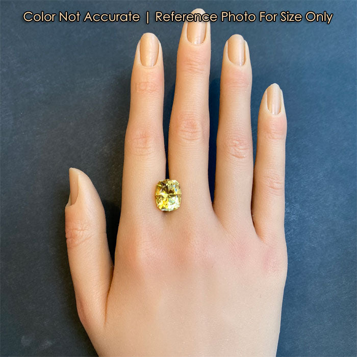 scapolite gemstone size reference to hand