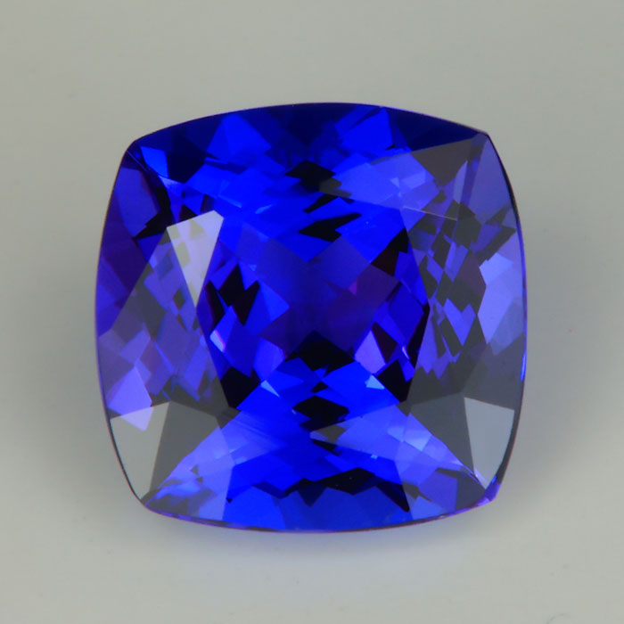 tanzanite gemstone square cushion cut