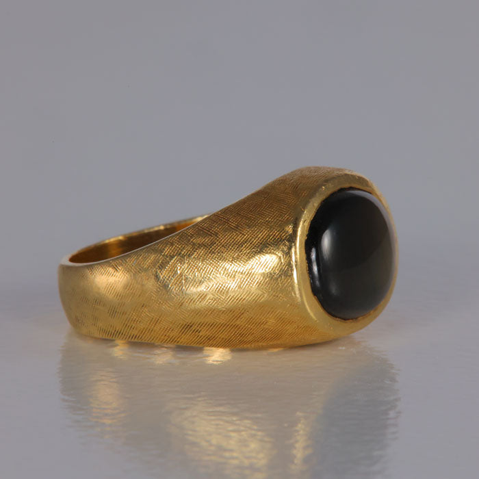 estate ring star sapphire gold