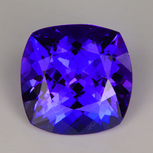 Tanzanite Square Cushion Purple Blue Gemstone