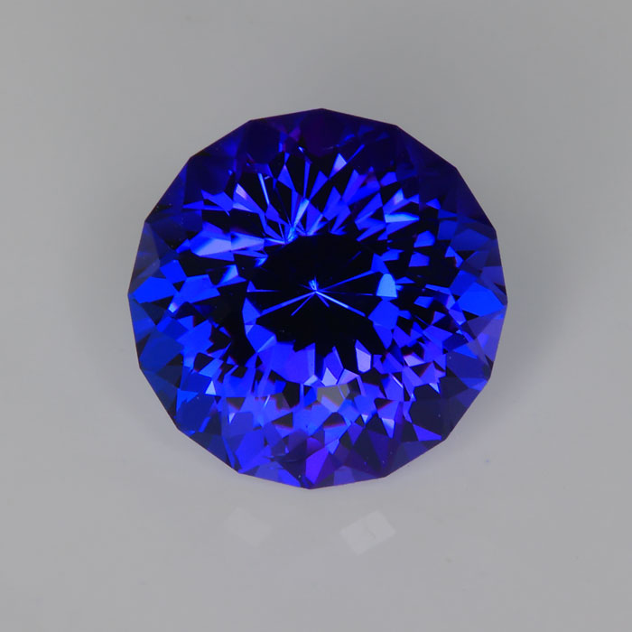 round brilliant tanzanite gemstone