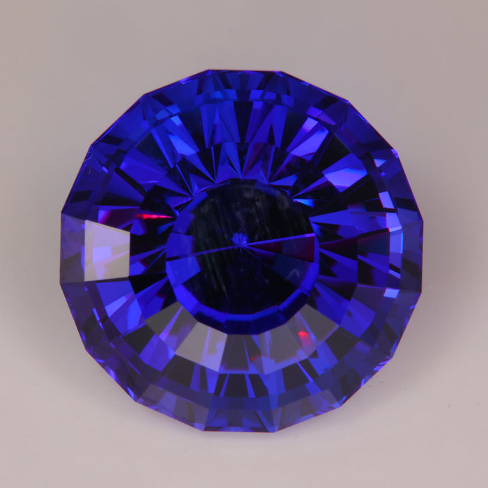 incredible tanzanite gemstone with red flash