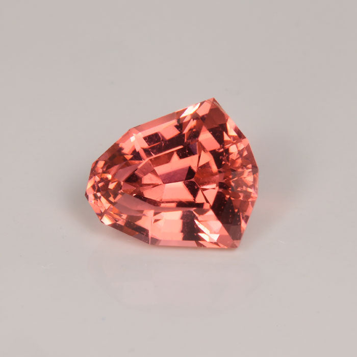 stepped shield tourmaline pink orange