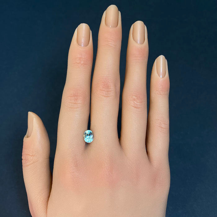 oval cut tourmaline gem