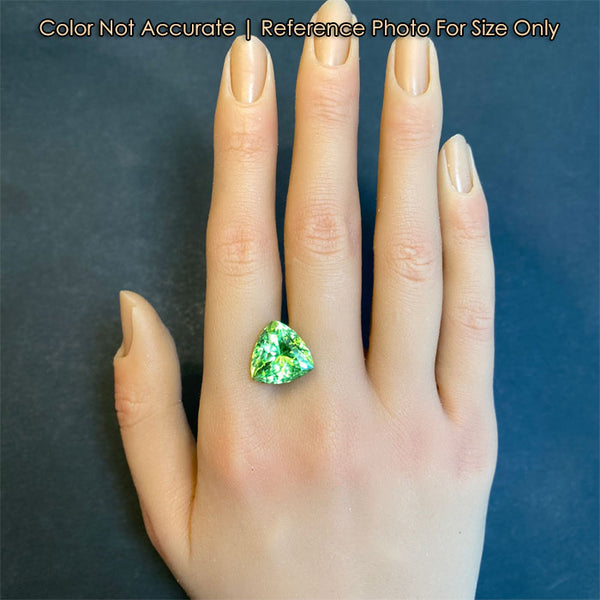 Trilliant Cut Peridot From Pakistan 11.83 Carats - Moriartys Gem Art