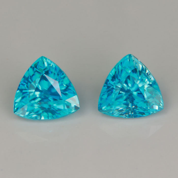 green blue zircon gemstone