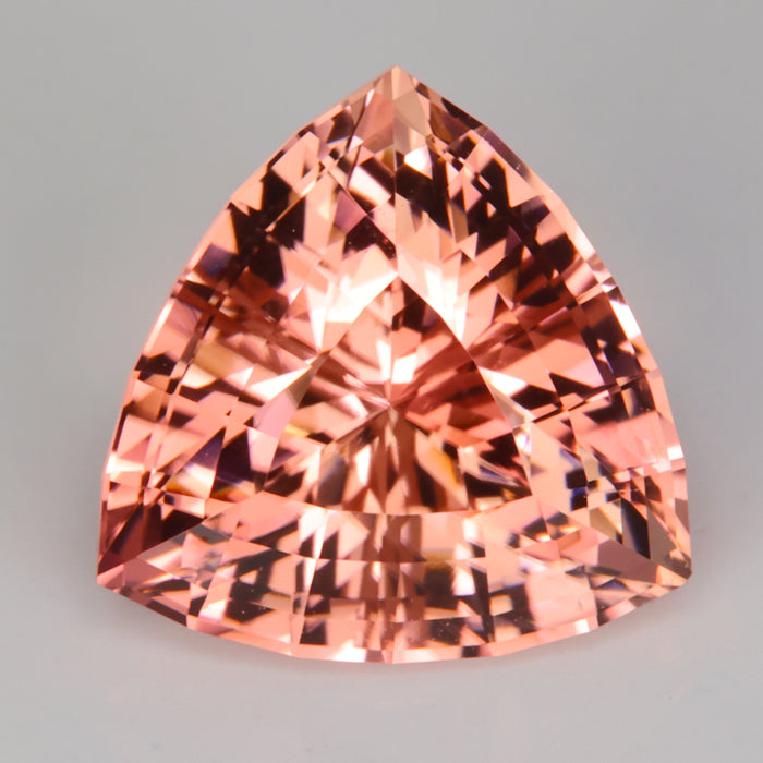 Peachy Pink Trilliant Tourmaline