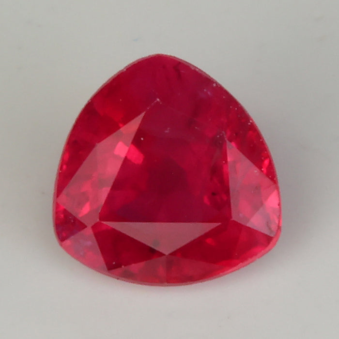 trilliant cut red ruby gemstone rare