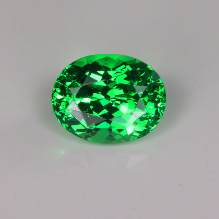 Oval Tsavorite Garnet Gemstone from Tanzania