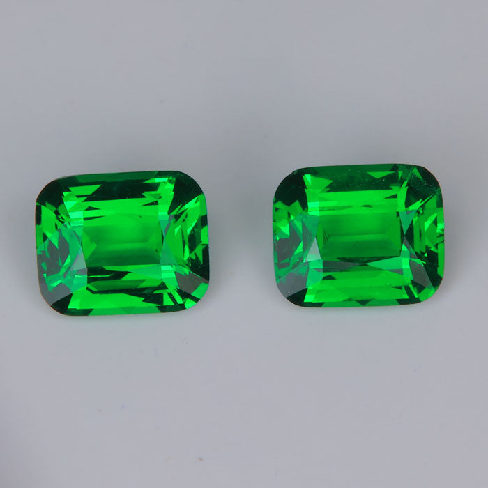 vivid green color tsavorite garnet pair