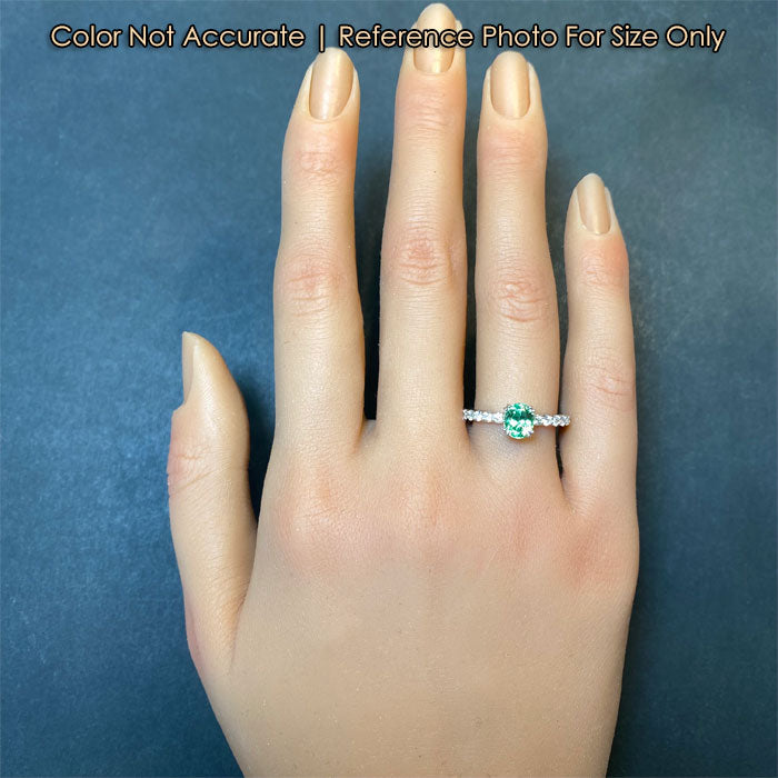 green garnet gemstone ring size