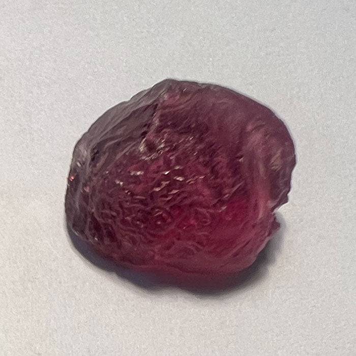 violet red garnet rough