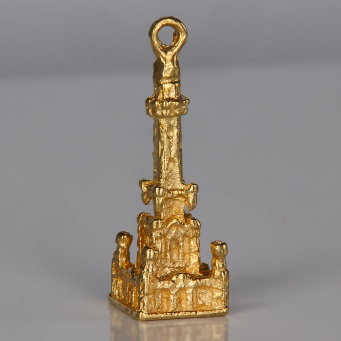 yellow gold chicago water tower place pendant