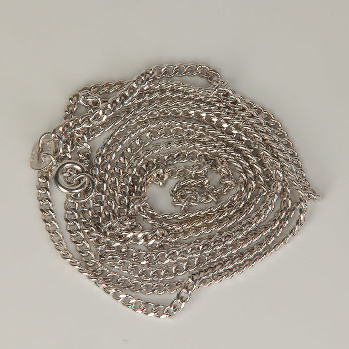 white gold curb link chain