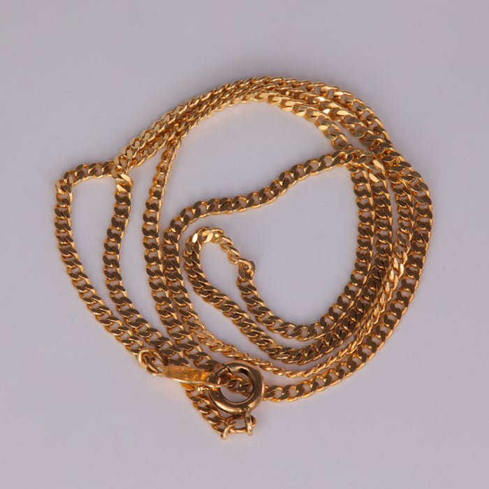 estate curb link chain yellow gold
