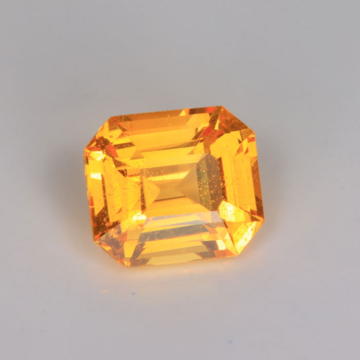 Emerald Cut Yellow Sapphire Gemstone from Madagascar