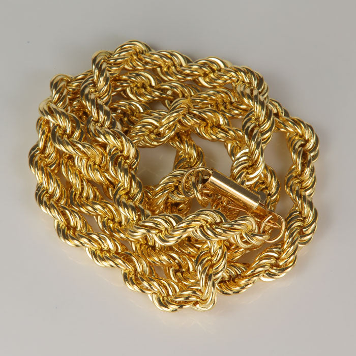 estate yellow gold rope chain