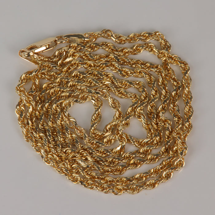 estate yellow gold rope chain