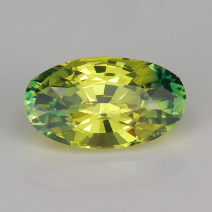 oval cut sapphire gem bicolor