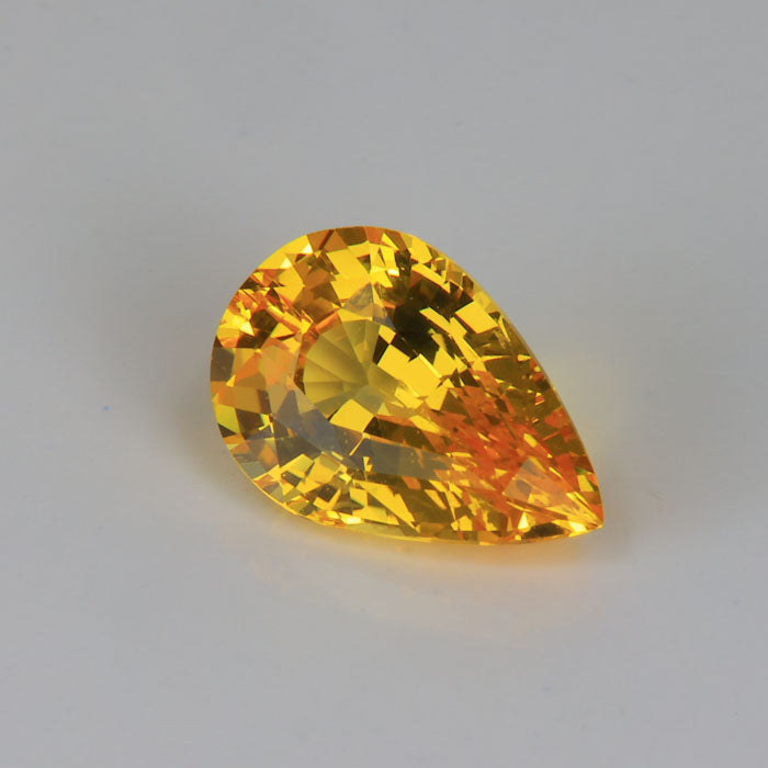 Pear Shape Yellow Sapphire Gem